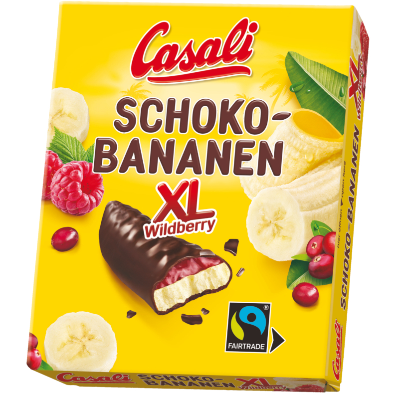 Casali Cioccolato Banane XL Frutti Bosco 140g